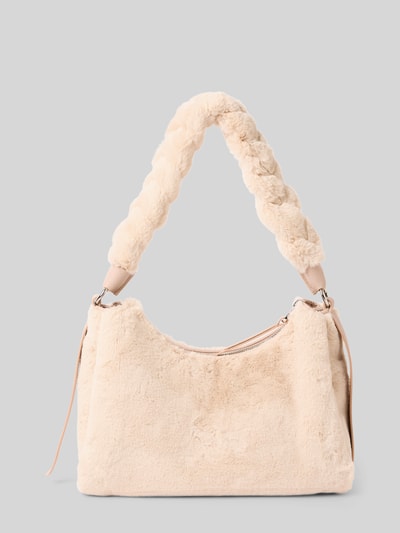 Coccinelle Handtas met draagband in gevlochten look, model 'Boheme' Zand - 4