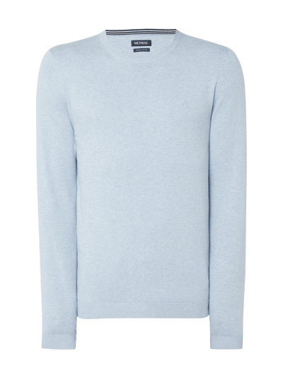 MCNEAL Pullover aus Organic Cotton Bleu Melange 2