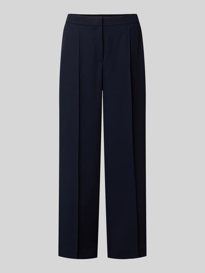 Produktfoto, Weite Hose mit fixierten Bügelfalten von s.Oliver BLACK LABEL in Optik: Unifarben mit Passform: Wide Leg und seitlichen Eingrifftaschen.