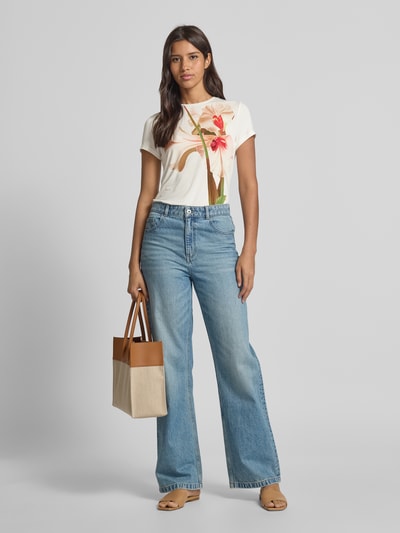 Ted Baker T-shirt met motiefprint, model 'meeliee' Offwhite - 1