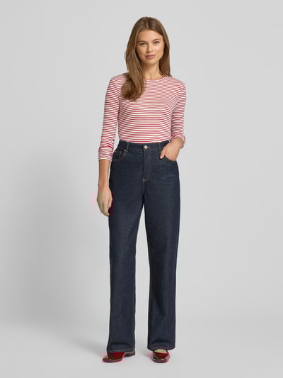 Rich & Royal Longsleeve mit Rundhalsausschnitt Rot 1