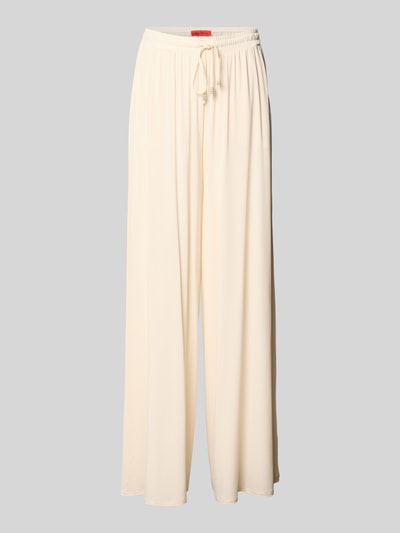 MAX&Co. loose fit wijdte broek van viscosemix model 'FULMINE' Ecru - 2