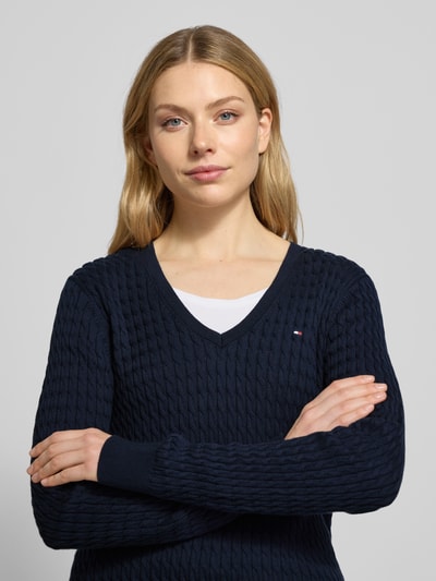 Tommy Hilfiger Slim fit overhemdblouse van katoenmix Wit - 3