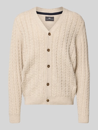 Fynch-Hatton Strickjacke mit Knopfleiste Offwhite 2