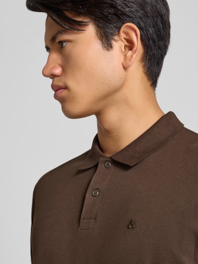 Jack & Jones Poloshirt met korte knoopsluiting Donkerbruin - 3