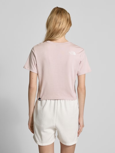 The North Face Cropped T-Shirt mit Label-Print Hellrosa 5