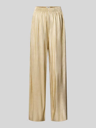 B.Young Broek met plissévouwen en elastische band, model 'PILLE' Goud gemêleerd - 2