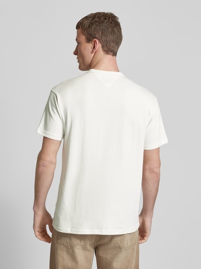 Tommy Jeans T-shirt met labelstitching Offwhite - 5