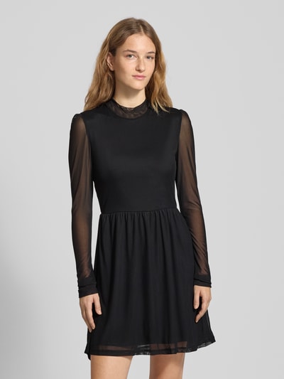 Only Tailliertes Minikleid aus Mesh Modell 'ERICA' Black 4