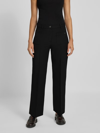 Raffaello Rossi Straight Fit Bundfaltenhose aus Viskose-Mix Modell 'MILEY' Black 4