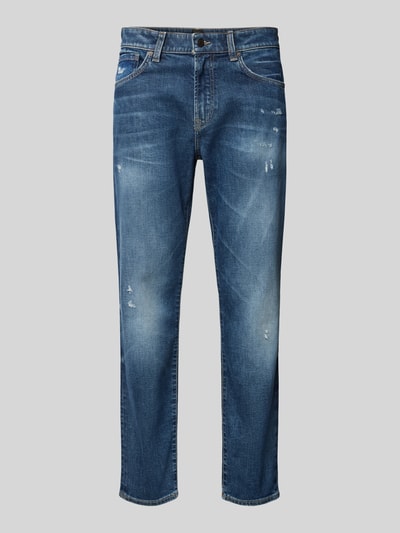 BOSS Orange Regular Fit Jeans mit Label-Patch Jeansblau 2