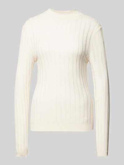 BOSS Gebreide pullover met structuurmotief Offwhite - 2