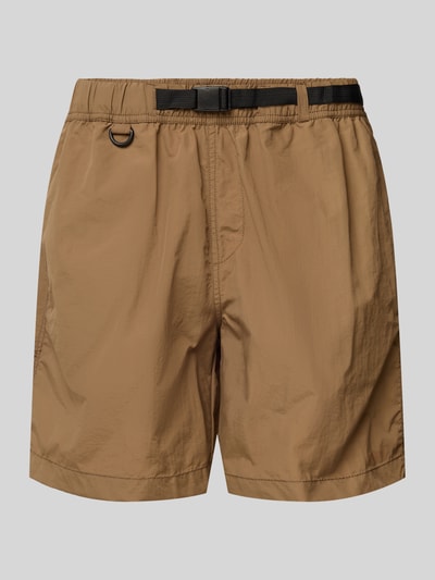 WOODBIRD Regular Fit Shorts mit Gürtel Modell 'Choi' Hellbraun 2