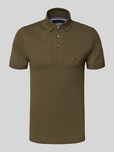 Tommy Hilfiger Slim Fit Poloshirt aus Baumwoll-Elasthan-Mix Oliv 2