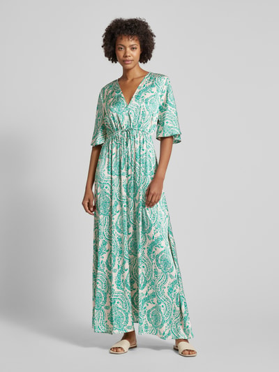 B.Young Midi-jurk met all-over print, model 'Farinela' Lindegroen - 4