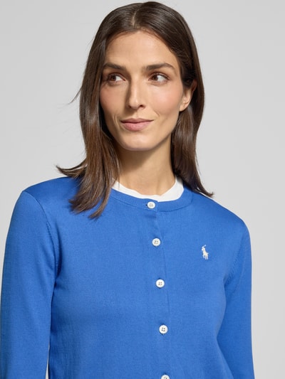 Polo Ralph Lauren Regular Fit Strickjacke mit Logo-Stitching Royal 3