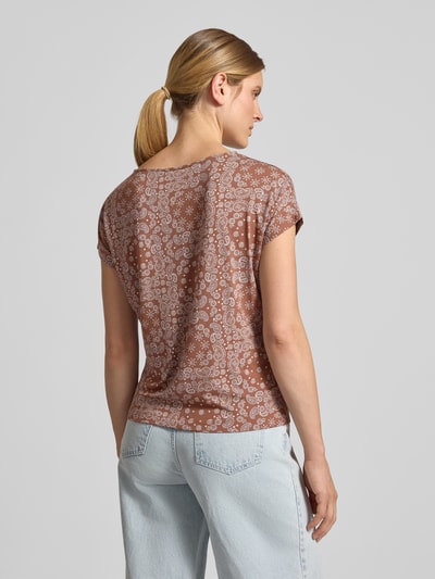 s.Oliver RED LABEL Relaxed Fit T-Shirt aus Viskose-Mix Mittelbraun 5