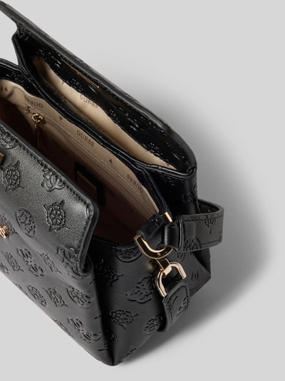 Guess Handtasche mit Label-Applikation Modell 'PHOEBE' Black 5