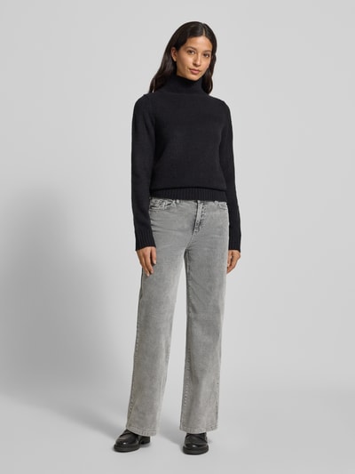 Buena Vista Spodnie sztruksowe z szeroką nogawką i wpuszczanymi kieszeniami Ciemnoszary 1