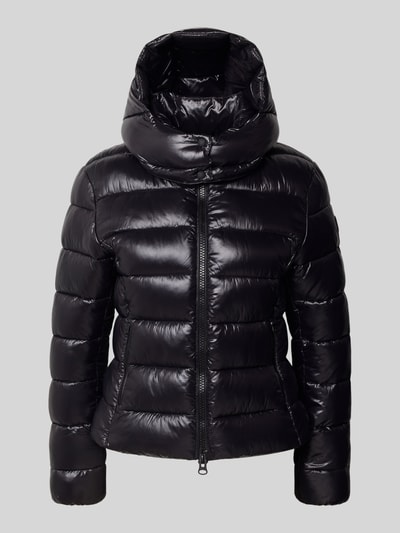 SAVE THE DUCK Gewatteerd jack met ritszakken, model 'COSMARY' Zwart - 2