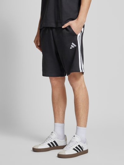 ADIDAS SPORTSWEAR Regular fit sweatshorts met labelstitching Zwart - 4