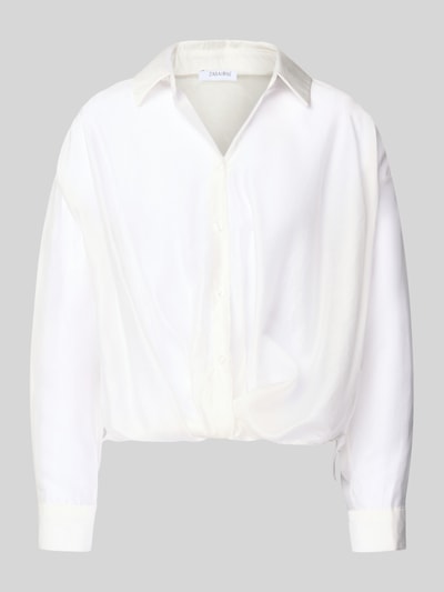 ZABAIONE Relaxed Fit Bluse mit Knopfleiste Modell 'Ma44raa' Weiss 2