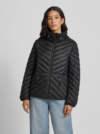 Christian Berg Woman Selection Steppjacke mit Stehkragen und Reißverschlusstaschen Black 4