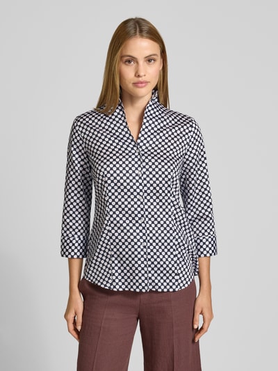 ETERNA Bluse mit Hemdblusenkragen und Knopfleiste Black 4
