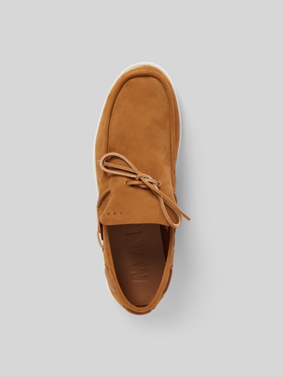 Marni Schnürschuhe mit strukturierter Sohle Camel 4