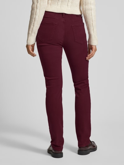 Brax Slim Fit Jeans mit Gürtelschlaufen Modell 'Style.Mary Thermo' Aubergine 5