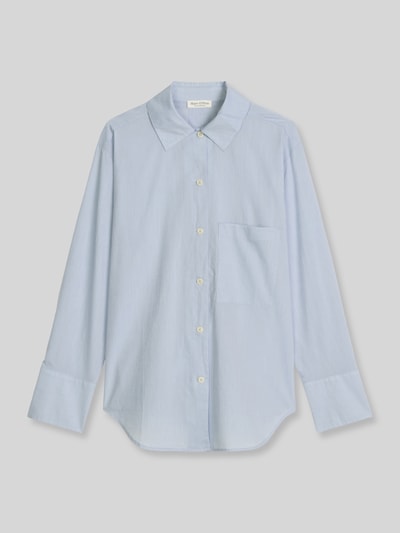 Marc O'Polo Relaxed Fit Bluse aus reiner Baumwolle mit Rücken-Detail Hellblau 2