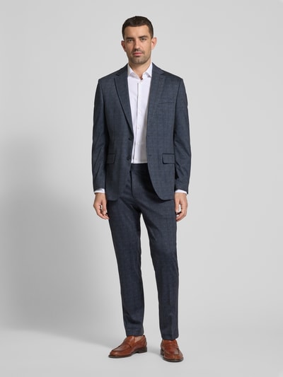 Christian Berg Men Slim fit pantalon met achterzakken en viscose Blauw - 1