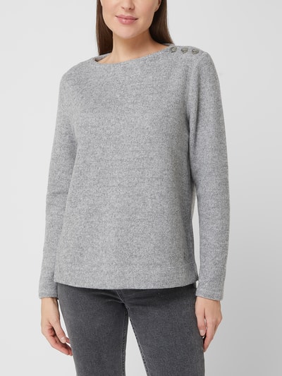 Tom Tailor Pullover met knoopsluiting Lichtgrijs - 4