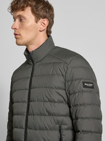 Marc O'Polo Regular fit gewatteerd jack van waterafstotend materiaal Kaki - 3