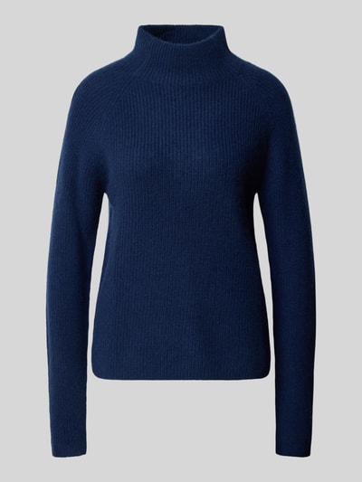 Fynch-Hatton Gebreide pullover van kasjmier met opstaande kraag Marineblauw - 2