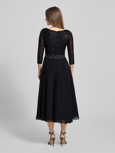 Swing Cocktailkleid mit U-Boot-Ausschnitt Black 5