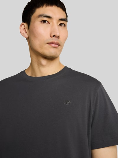 Tom Tailor Regular Fit T-Shirt aus reiner Baumwolle Dunkelgrau 3