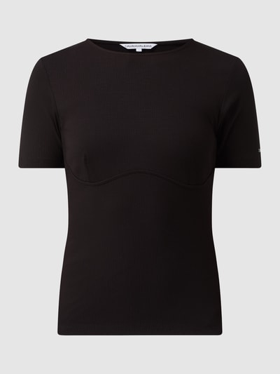 Calvin Klein Jeans T-Shirt mit Logo-Print  Black 2