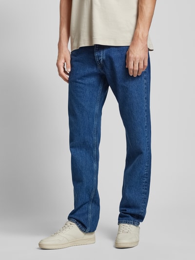 Calvin Klein Jeans Straight fit jeans in 5-pocketmodel Blauw - 4