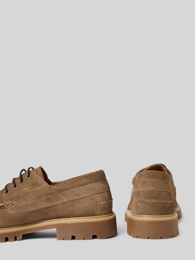 Marc O'Polo Veterschoenen van echt runderleer Taupe - 2