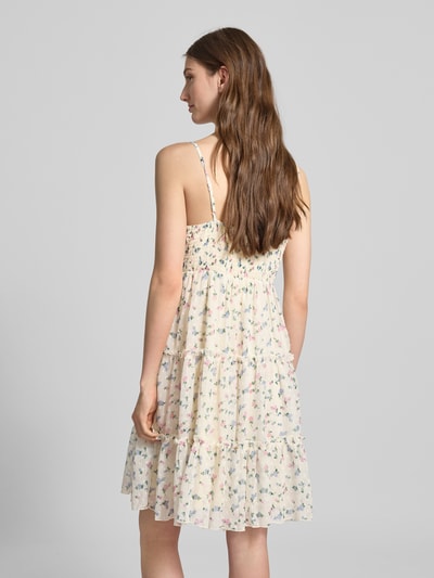 ONLY Getailleerde mini-jurk met plooien, model 'DINA' Offwhite - 5