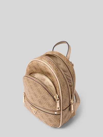 Guess Rucksack mit Label-Applikation Modell 'MANHATTAN' Taupe 5