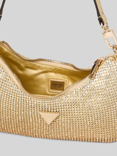 GUESS Torebka z obszyciem kamieniami stras model ‘ZALINA’ Złoty 5