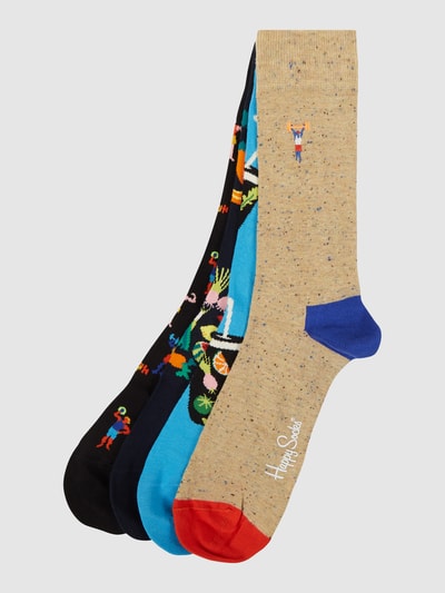 Happy Socks Socken mit Stretch-Anteil im 4er-Pack Hellblau 1