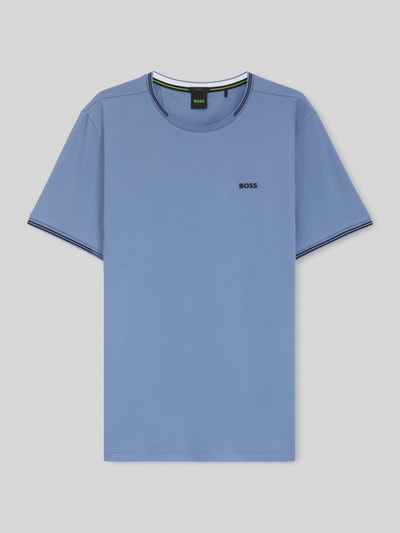BOSS Green Regular Fit T-Shirt aus Baumwoll-Mix Modell 'TAUL' Blau 2
