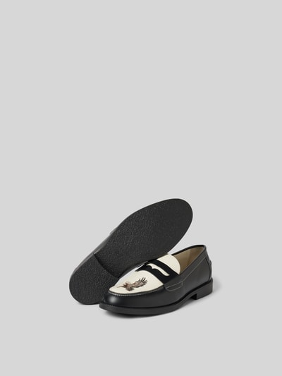 Duke & Dexter Penny-Loafer aus echtem Leder Offwhite 5