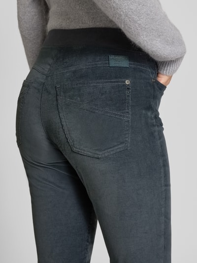 Raphaela By Brax Flared Fit Cordhose mit Viskose-Anteil Modell 'PAMINA' Anthrazit 3