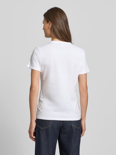 Lauren Ralph Lauren T-Shirt mit Label-Detail Modell 'KATLIN' Weiss 5