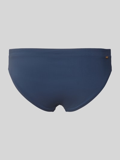 Produktfoto, Bikini-Slip mit Label-Detail Modell 'SOLID' von Barts in Dunkelblau, Material-Mix mit Stretch-Anteil, Regular-Fit, Damen