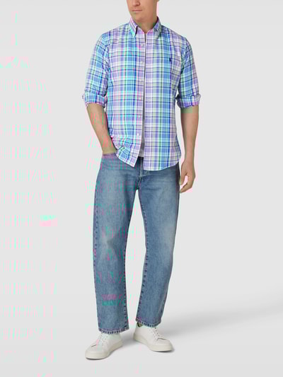 Polo Ralph Lauren Custom Fit Freizeithemd mit Tartan-Karo Pink 1